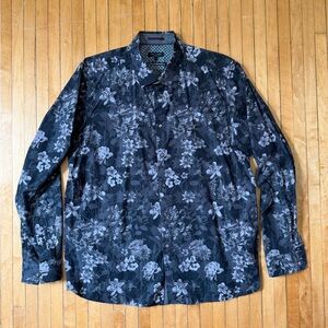 Ted Baker London Revoir Slim-Fit Floral Print Button-Up Shirt Mens Sz. XXXL (7)